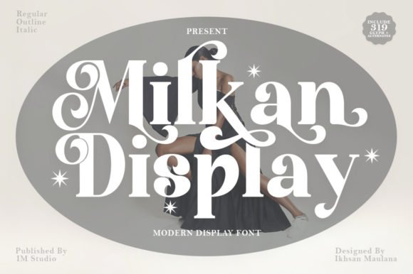 Creativefabrica Milkan Display Font 2021 слив курса
