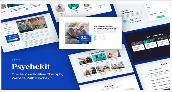 Themeforest PsycheKit - Psychologist & Hypnotherapy Elementor Template Kit слив курса