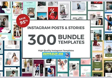 CreativeMarket Шаблоны для Инстаграм посты и сториз 2019 слив