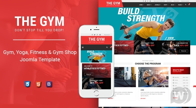 Smartaddons Sj TheGym v1.0.0 - шаблон для спортивного зала Joomla слив курса