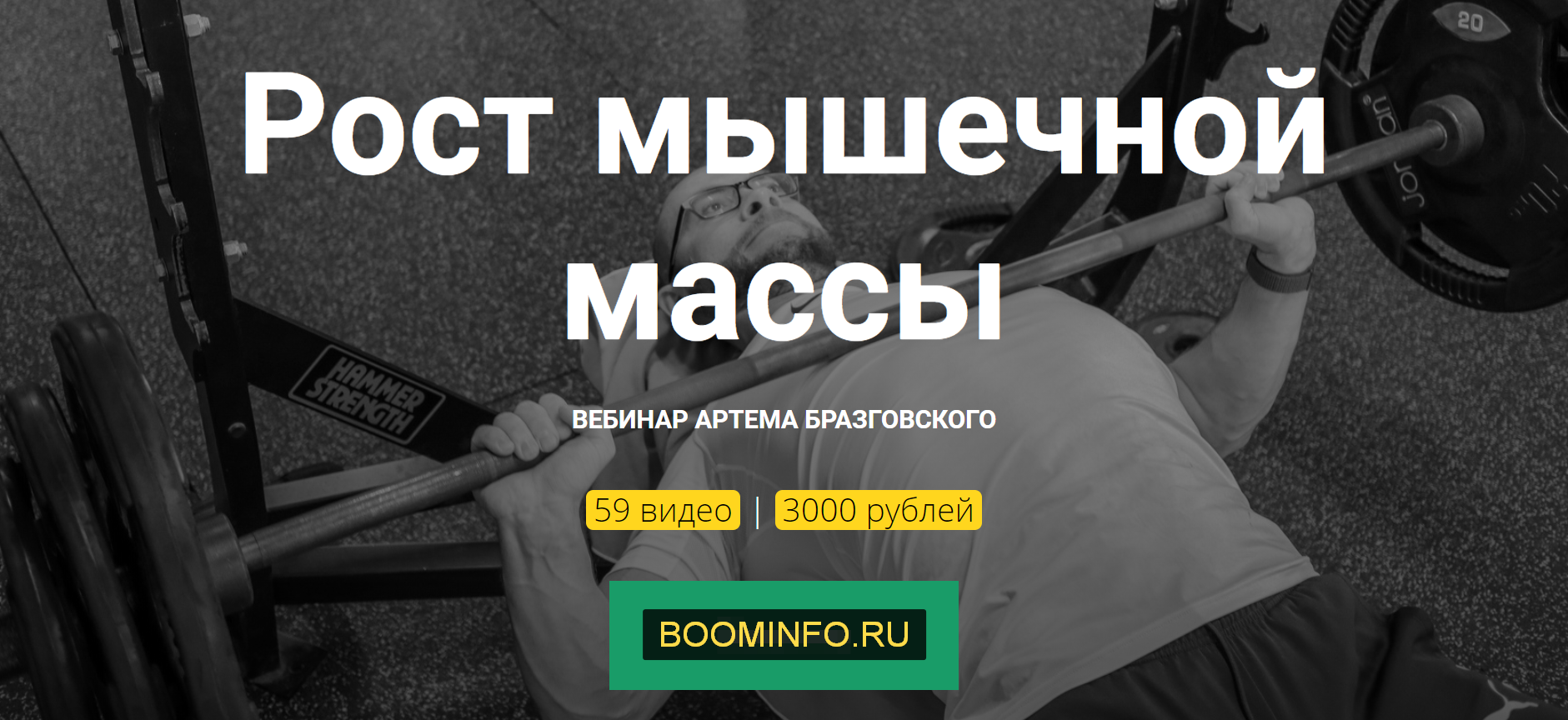 Артём Бразговский Рост мышечной массы 2019 слив курса