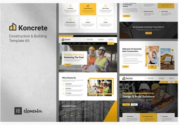 Themeforest Koncrete - Construction & Building Template Kit слив