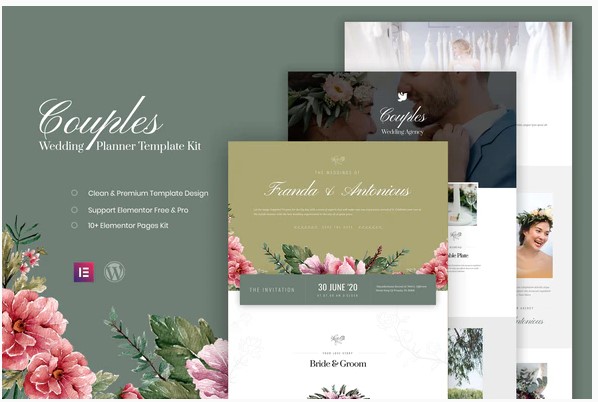 Themeforest Couples - Wedding Planner Template Kit слив курса
