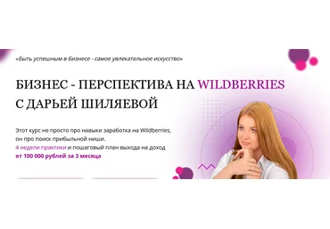 Дарья Шиляева Бизнес - перспектива на Wildberries. Тариф Масштабный Wildberries 2021 слив