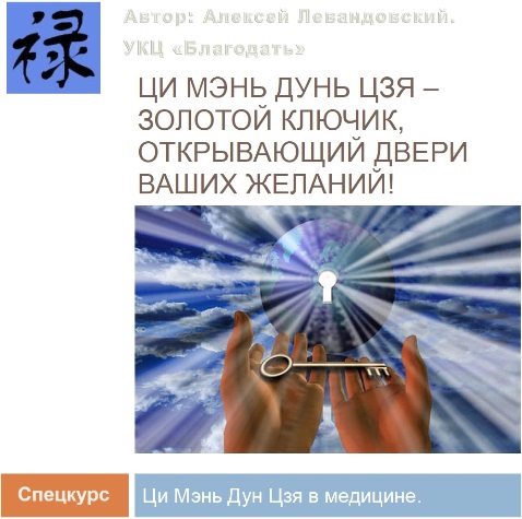 Алексей Левандовский Спецкурс Использование Ци Мэнь в медицине Транскрибация 2024 слив курса