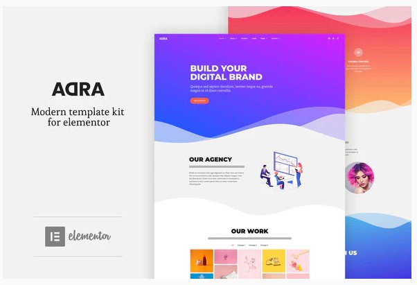 Themeforest Adra - Modern & Creative Elementor Template Kit слив курса