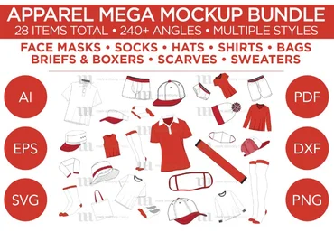 Creativefabrica Apparel Mega Bundle - Mockup & Template 2021 слив