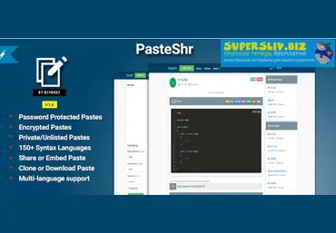 PasteShr v1.8 – Text Hosting & Sharing Scrip слив