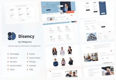 Themeforest Disency - Agency Elementor Template Kit слив