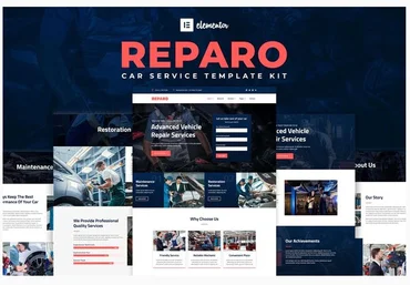Themeforest Reparo - Car Service Elementor Template Kit слив