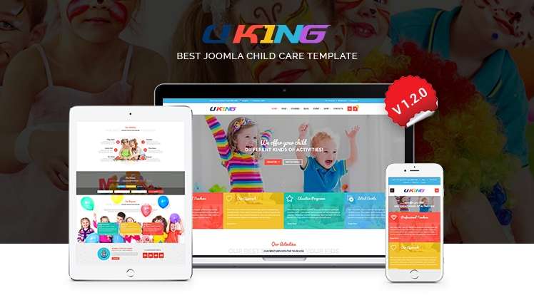 Smartaddons SJ Uking v3.9.6 - шаблон школы, детского сада Joomla слив курса