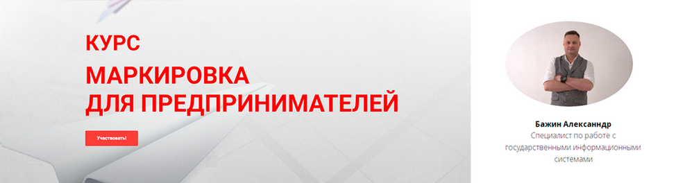 Александр Бажин Маркировка для предпринимателей 2024 слив курса