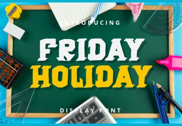Creativefabrica Friday Holiday Font слив