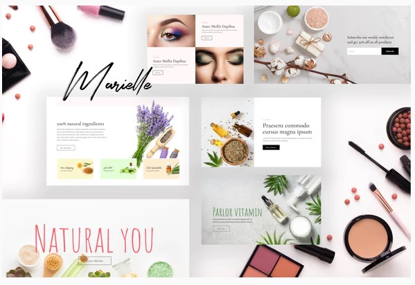 Themeforest Marielle - Cosmetics and Beauty Shop Template Kits слив курса