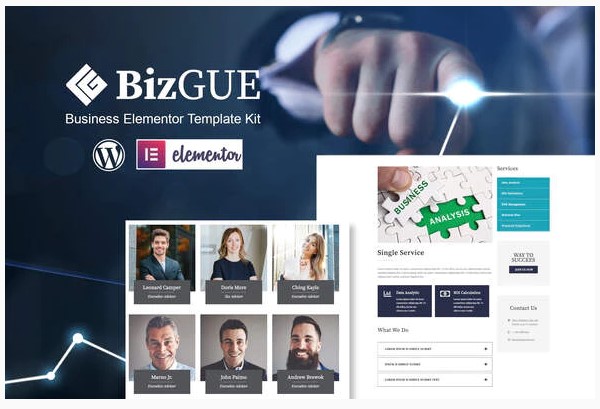 Themeforest BizGUE - Business Elementor Template Kit слив курса