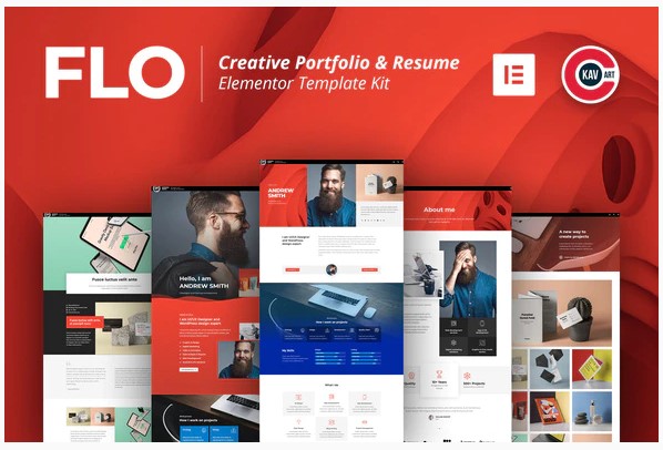 Themeforest FLO - Creative Portfolio & Resume Template Kit слив курса