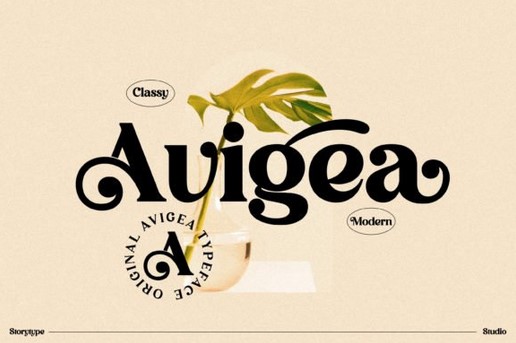 Creativefabrica Avigea Font 2021 слив курса