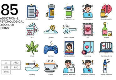 Elements.Envato 85 Addiction Icons 2021 слив