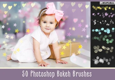 Creativemarket 50 Bokeh Photoshop Brushes слив