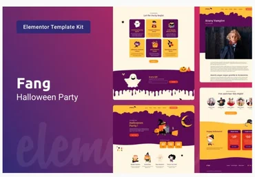Themeforest Fang — Halloween Party Elementor Template Kit слив