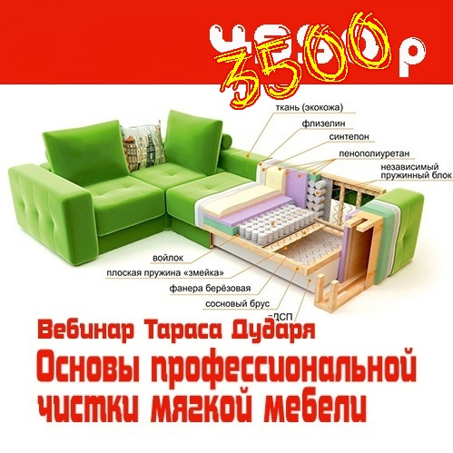 Тарас Дударь Основы профессиональной чистки мягкой мебели 2025 слив курса