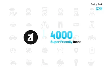 Creativemarket 4000 Super friendly icons bundle слив