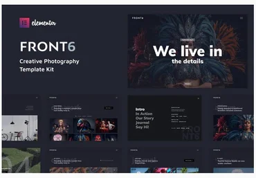 Themeforest FrontSix - Creative Photography Template Kit слив