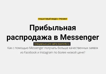 Зуши Плетнев Прибыльная распродажа в Messenger 2020 слив