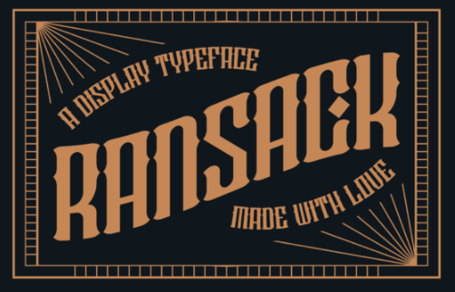 Creativefabrica Ransack Font 2022 слив курса
