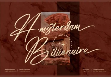 Creativefabrica Amsterdam Billionaire Font 2021 слив