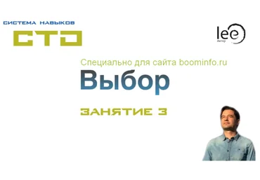 Lee СТО. Выбор. Занятие 3 от 02.05.2020 слив