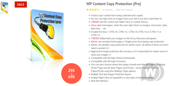 Wp-buy WP Content Copy Protection Pro v9.8 - защита от копирования WordPress слив курса