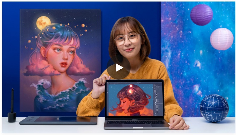 Domestika Karmen Loh - Фентези портреты в Photoshop 2020 слив курса