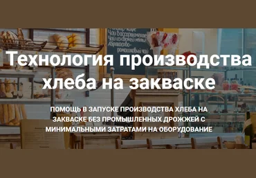 Хлеб на закваске- как открыть пекарню mini kurs слив