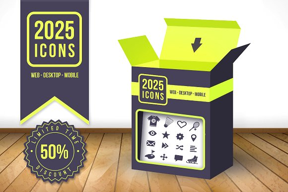 Сreativemarket 2025 Vector Icons Pack слив курса