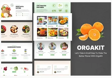 Themeforest OrgaKit - Organic Farm Elementor Template Kit слив
