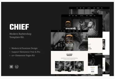Themeforest Chief - Modern Barbershop Template Kit скачать слив