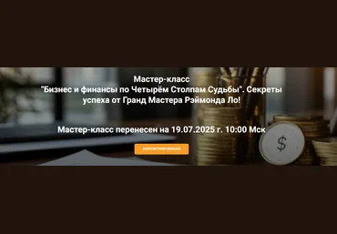 Рэймонд Ло Бизнес и финансы по четырём столпам судьбы 2025 слив