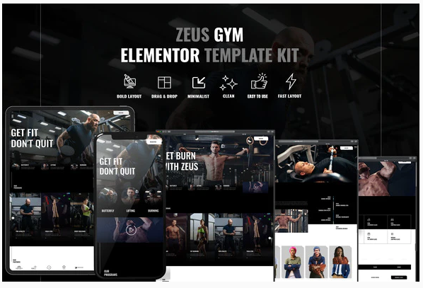 Themeforest Zeus - Gym & Fitness Elementor Template Kit слив курса