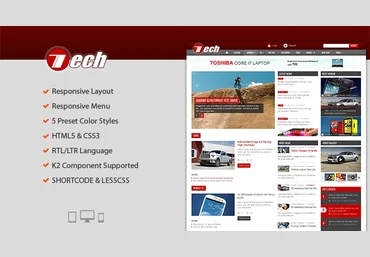 Smartaddons SJ Tech v3.9.6 - шаблон сайта о технике Joomla слив