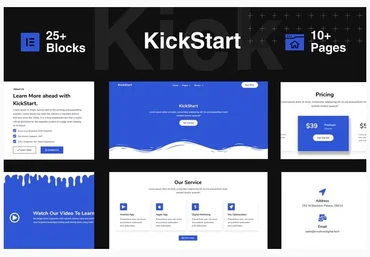 Themeforest KickStart - Creative Digital Business Elementor Template Kit слив