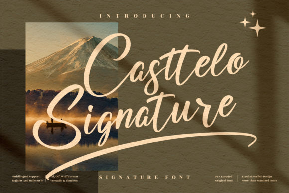 Creativefabrica Casttelo Signature Font слив курса