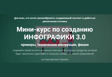 Дмитрий Зверев Мини-курс по созданию инфографики 3.0 2023 слив