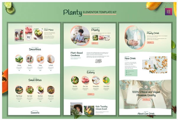 Themeforest Planty - Cafe & Restaurant Template Kit слив курса