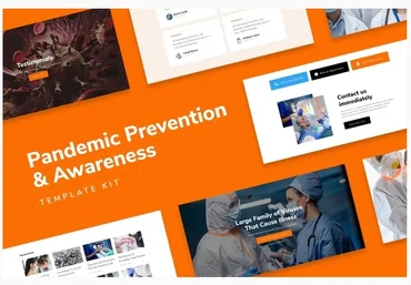 Themeforest SafetyKit - Pandemic Prevention & Awareness Template Kit слив