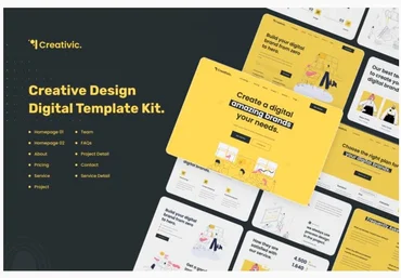 Themeforest Creativic - Creative Agency Elementor Template Kit скачать слив