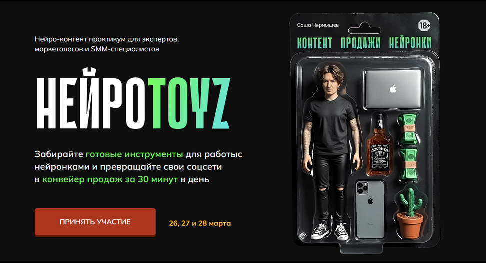 Саша Чернышев Нейротойс. Тариф Тойз 2025 слив курса