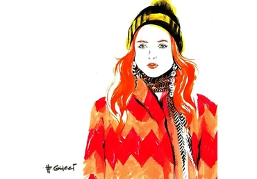 Алена Лавдовская Fashion иллюстрация - Gucci Mania слив