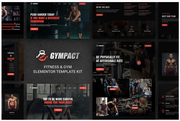 Themeforest Gympact - Fitness & Gym Elementor Template Kit слив курса