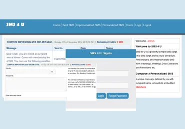SMS You: PHP Bulky SMS Script слив